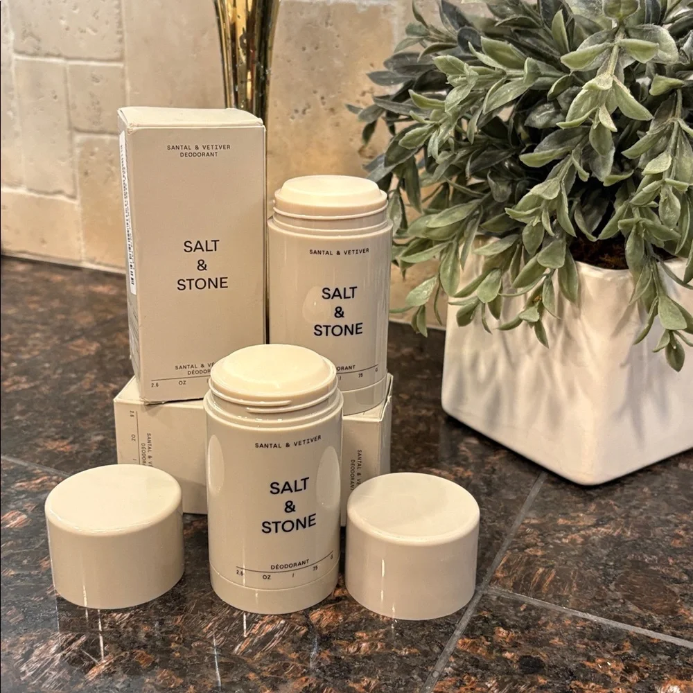 Salt & Stone Santal & Vetiver Natural Deodorant Bundle of 2